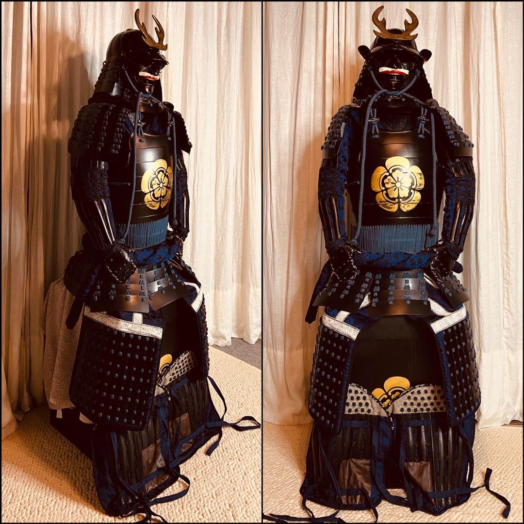 【アイコム匿名配送即発送即購入ok】専用　鎧•甲冑】黒色紺糸威当世具足