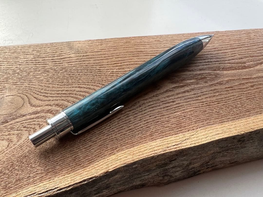 【新品・未使用】金杢犀　シャープペンシル　レジン silver MP