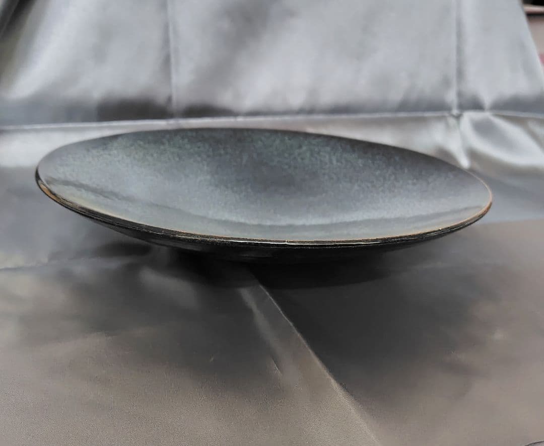 【木村盛和】作　盛皿　茶器　骨董品　皿　昭和レトロ　油滴天目　新品　未使用品