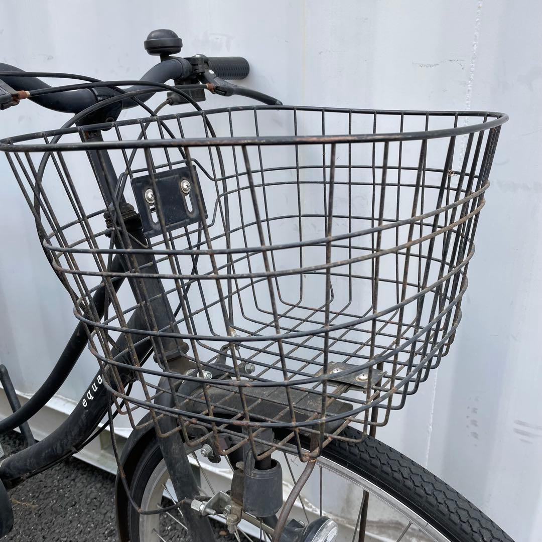 【都内/千葉市引取】ママチャリ 26インチ自転車 カゴ/鍵/ライト/6段変速付