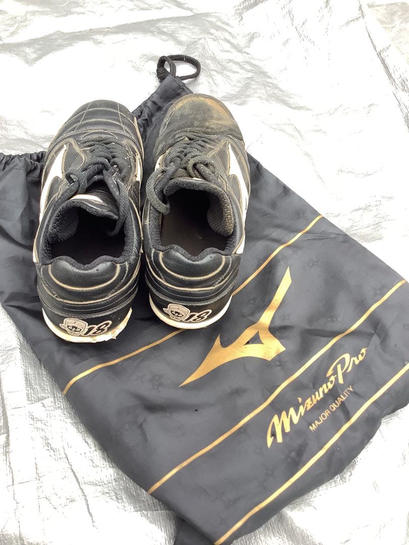 激レア 日本ハムファイターズ 斉藤佑樹投手 実使用スパイク ミズノプロ