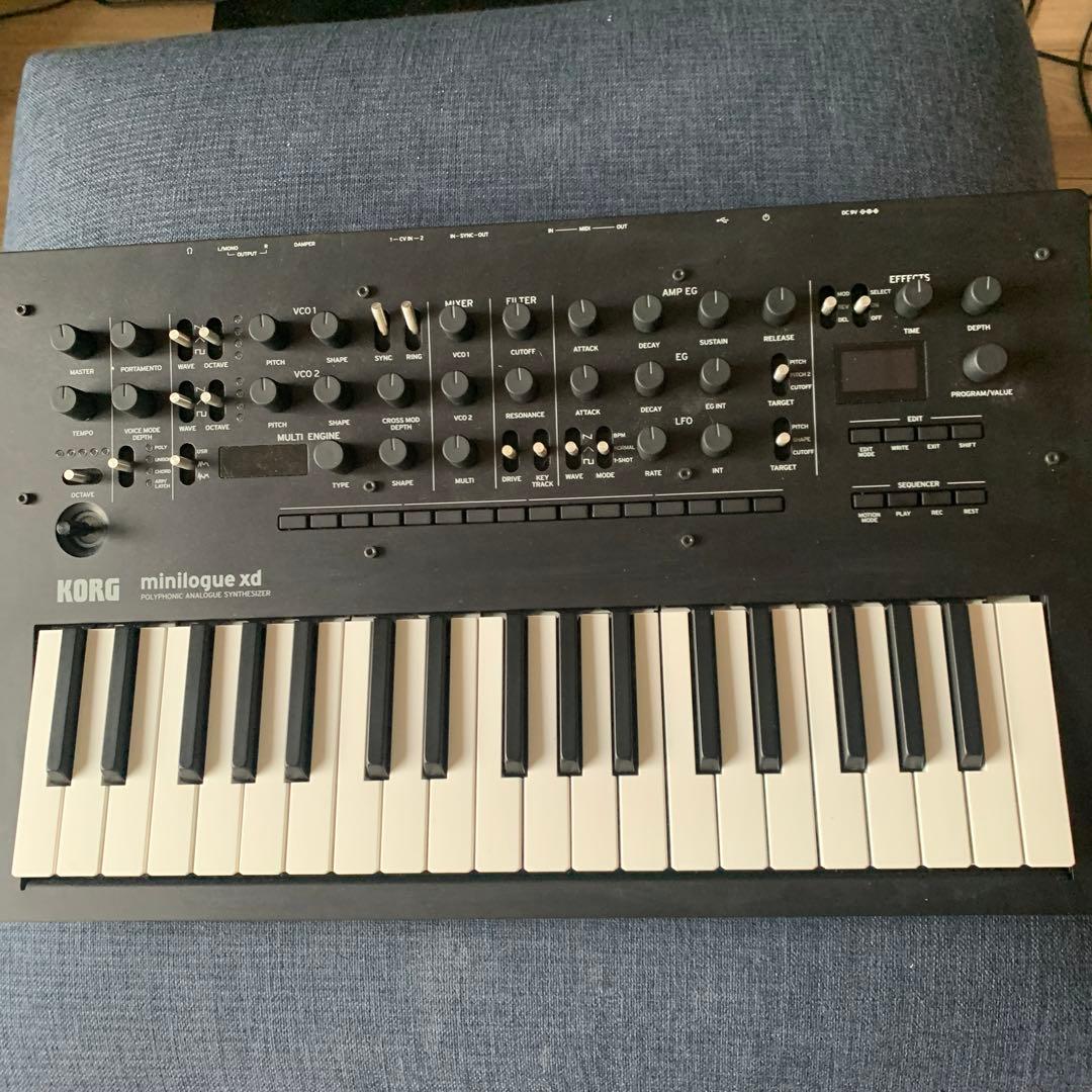 KORG minilogue xd アナログシンセサイザー 37鍵ケーブル付き