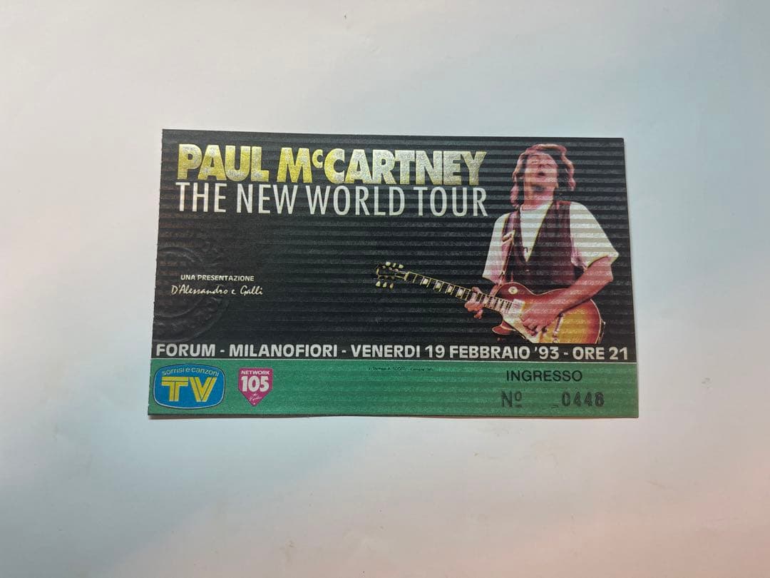 ポールマッカートニー　2013ローマ公演 チケット半券