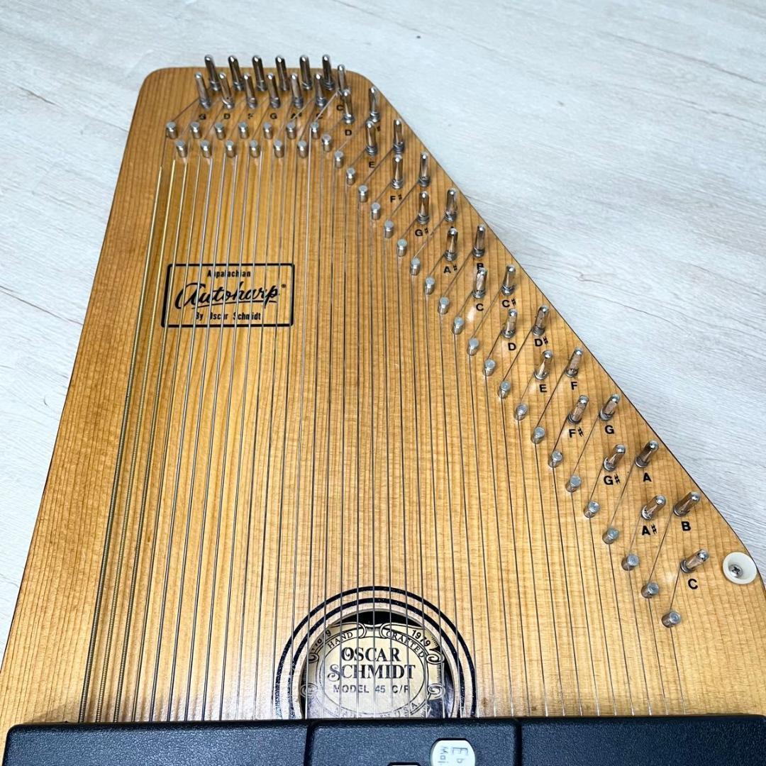 【美品】oscar schmidt 45 C/R オートハープ ケース付き
