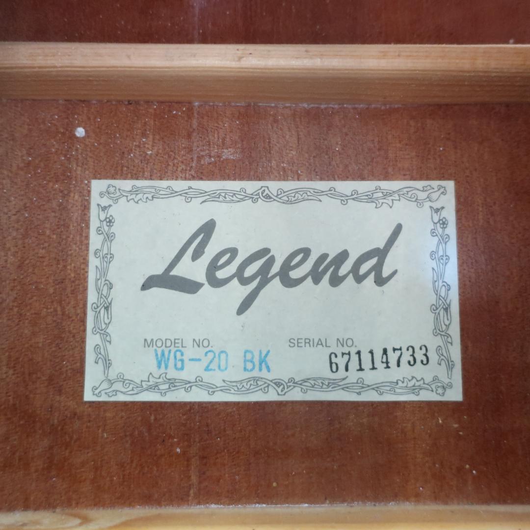 美品 Legend WG-20 BK アコースティックギター ケース付