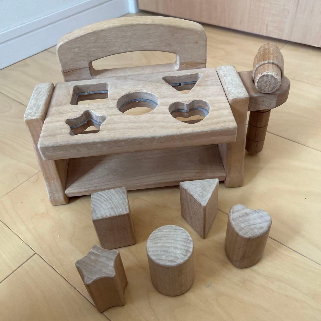 木製形おもちゃ 型合わせ　パズル