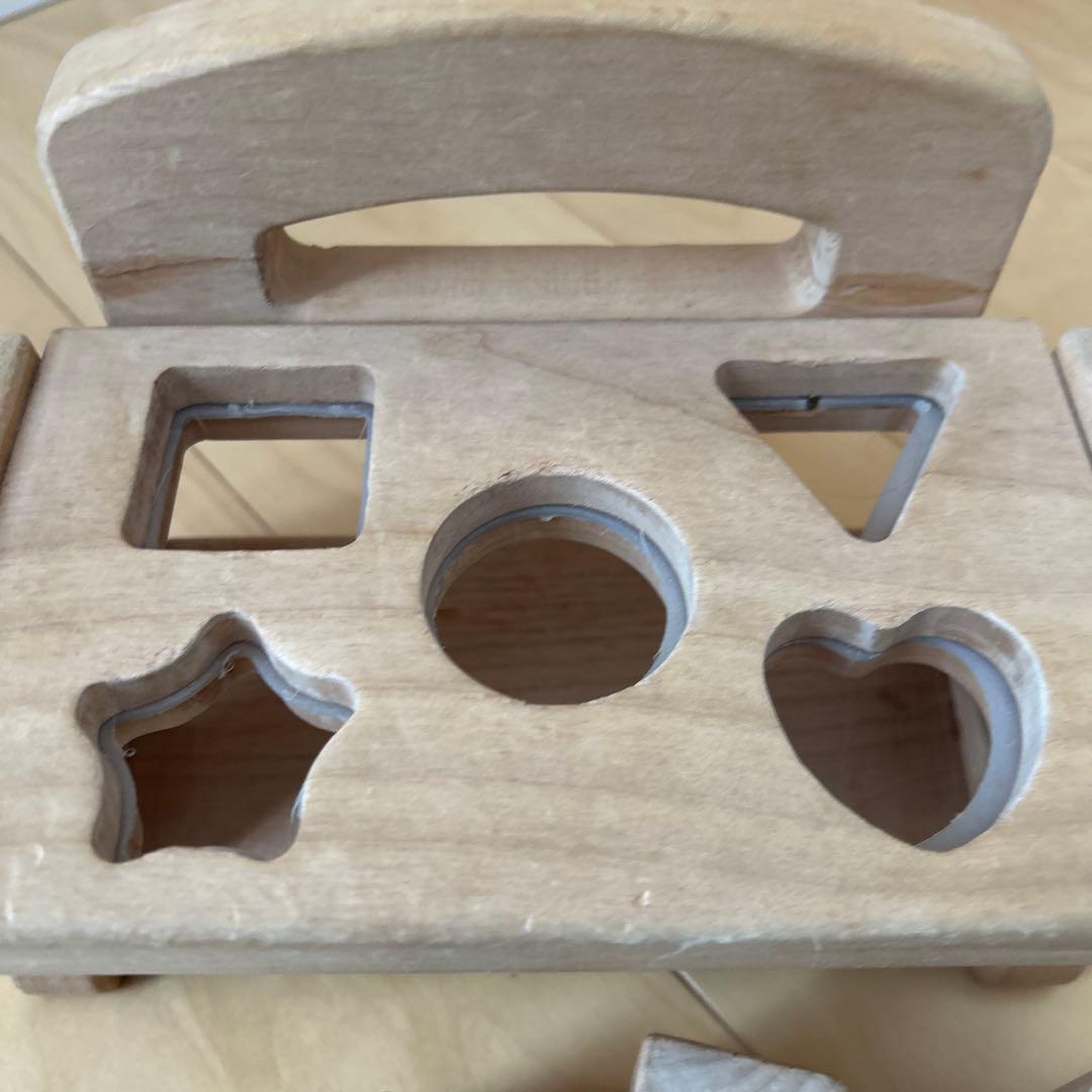 木製形おもちゃ 型合わせ　パズル