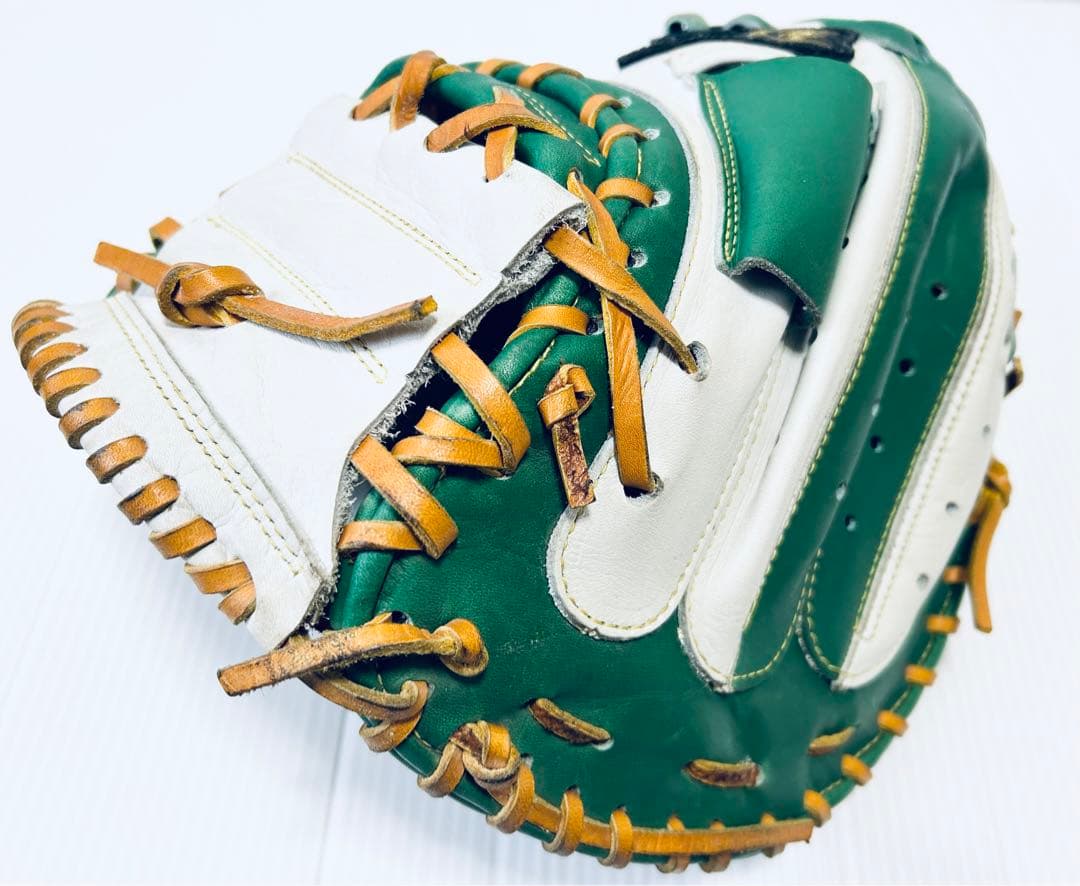 日本製 玉澤 タマザワ 特別仕様 キャッチーミット 緑白