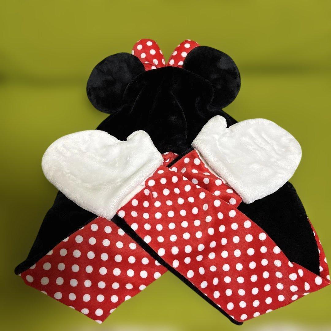 Disney マフラーファンキャップ　ミニーマウス