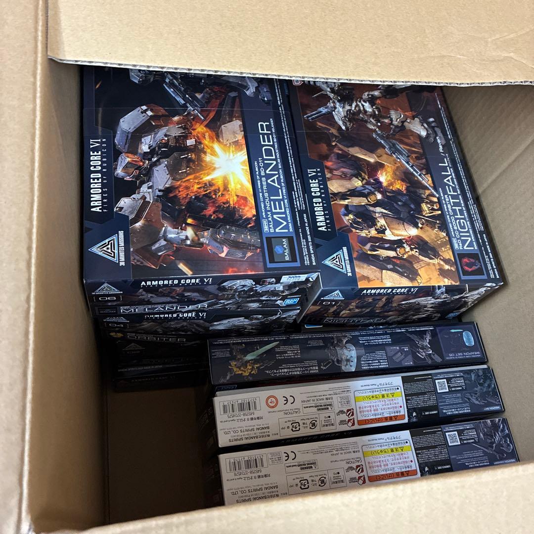 【未開封】ARMORDED CORE VI 30MM 　６体　武器セット３個