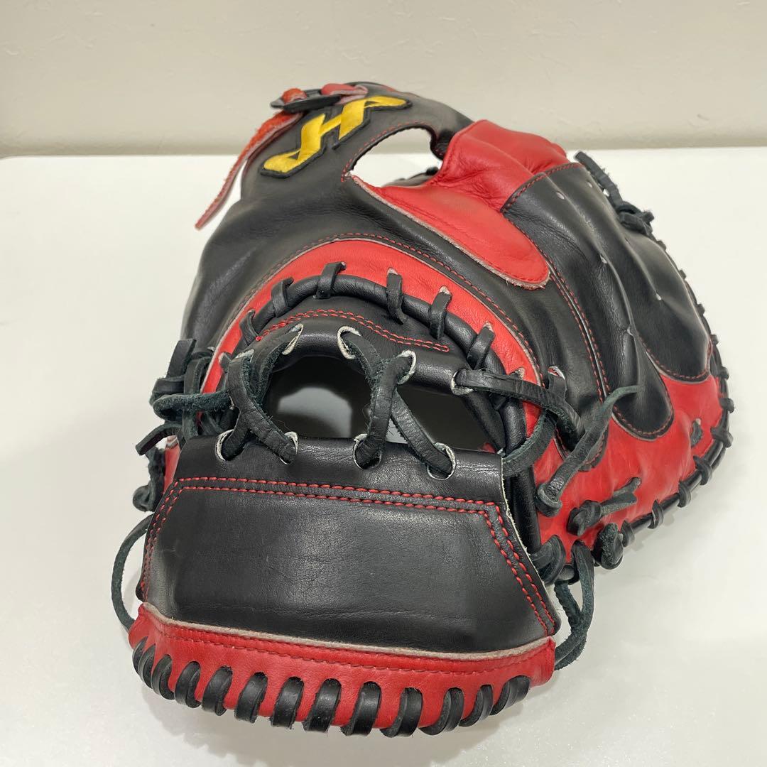 ハタケヤマ キャッチャーミット　甲斐拓也モデル　黒赤