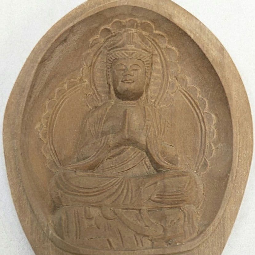 【フォロー割・新品】 香合仏　普賢菩薩　白檀　仏龕　懐中仏　普賢　仏像