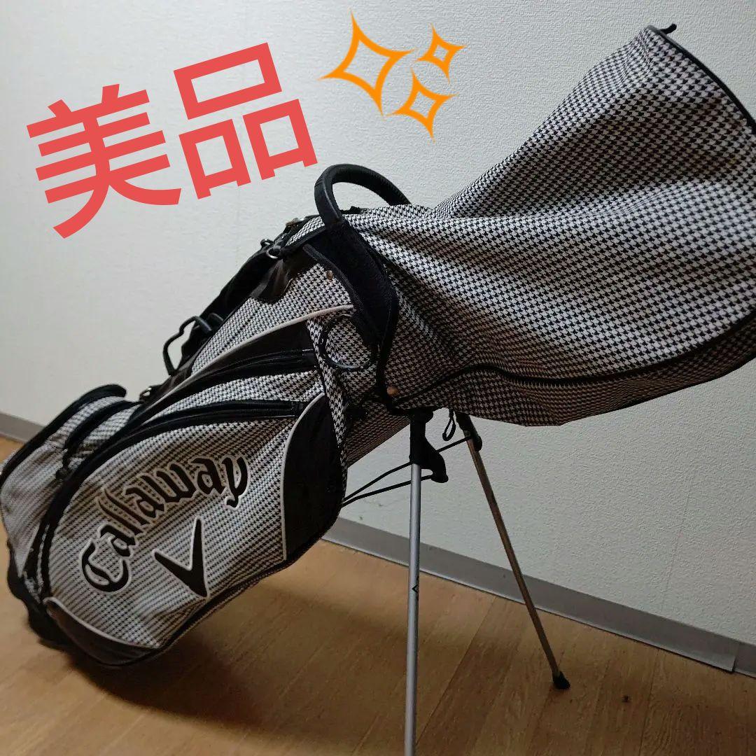 Callawayスタンド式 千鳥柄キャディバッグ 9.0型(日本正規品)