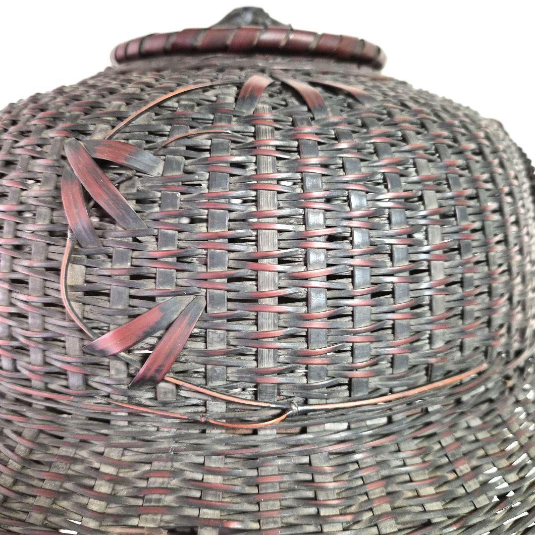 竹編み込み風炉釜