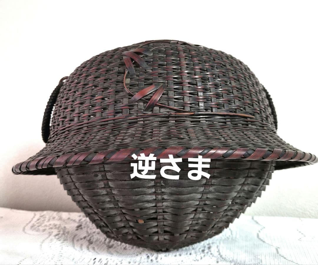 竹編み込み風炉釜