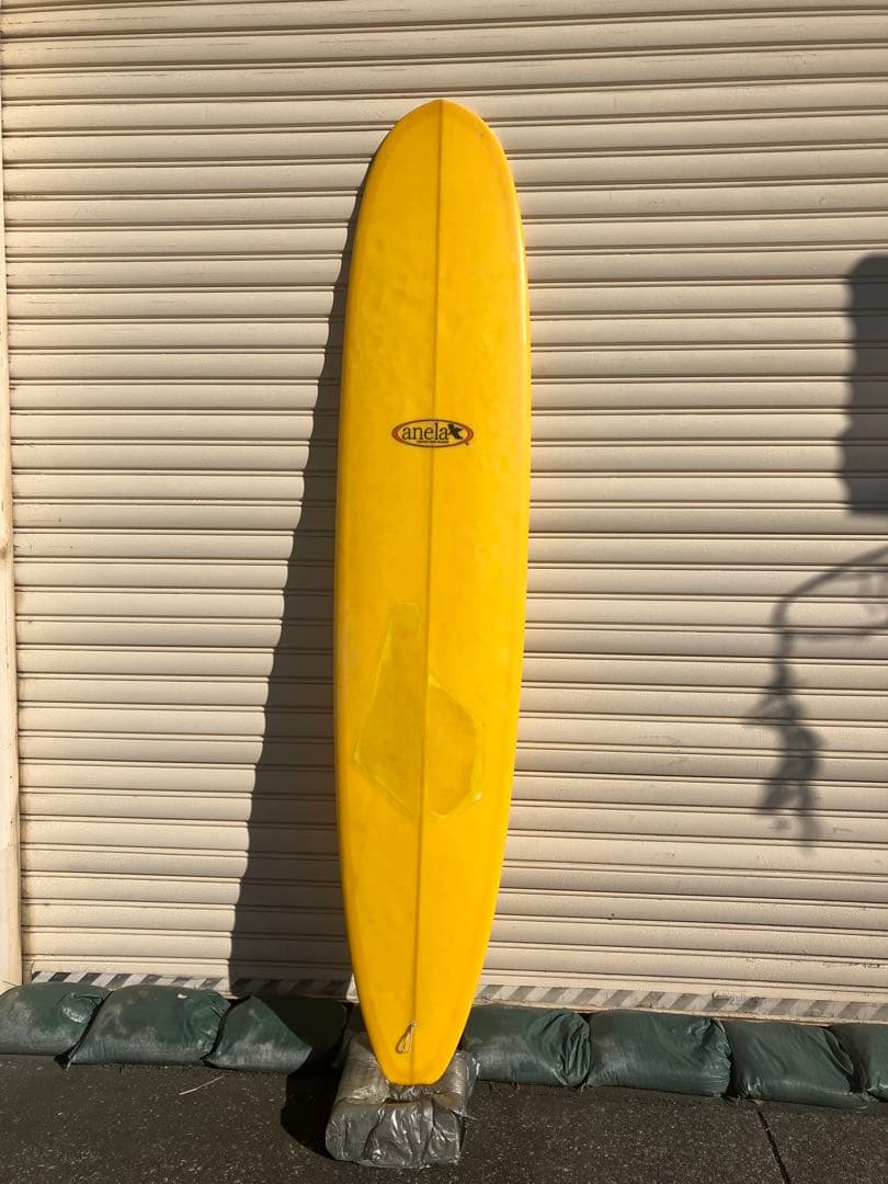 9'2 イエロー ロングボード 修理跡あり