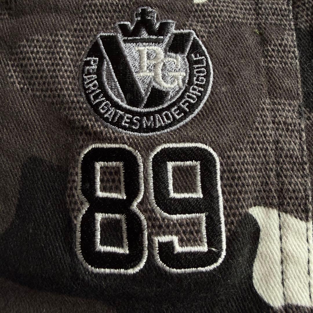 パーリーゲイツ　パンツ　迷彩　S〜M相当　白　黒　グレー　コットン素材　3