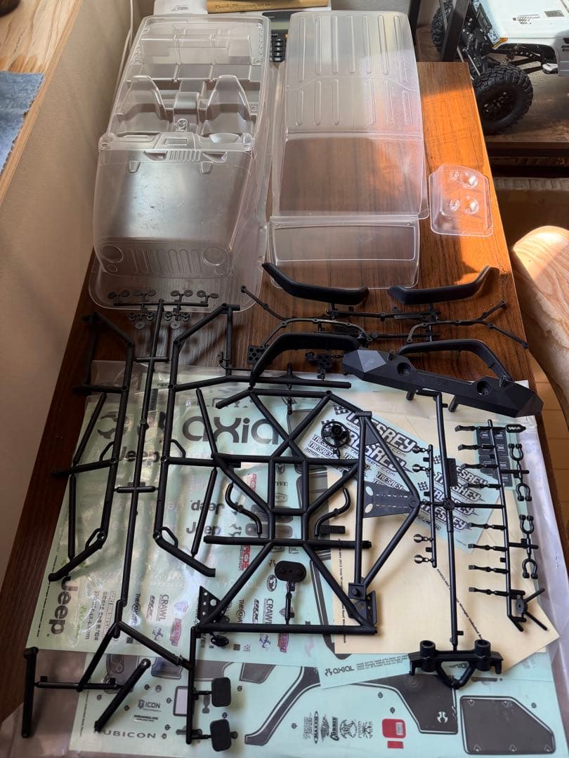 入手困難　axial scx10 2012jeep wrangler ボディ