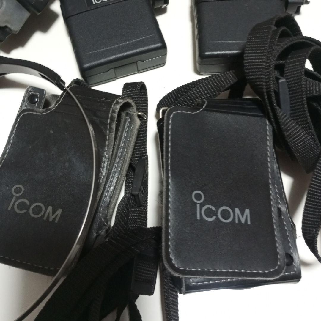 ICOM同時通話無線機IC -4855セット乾電池ケース 付ヘッドセット付お買得