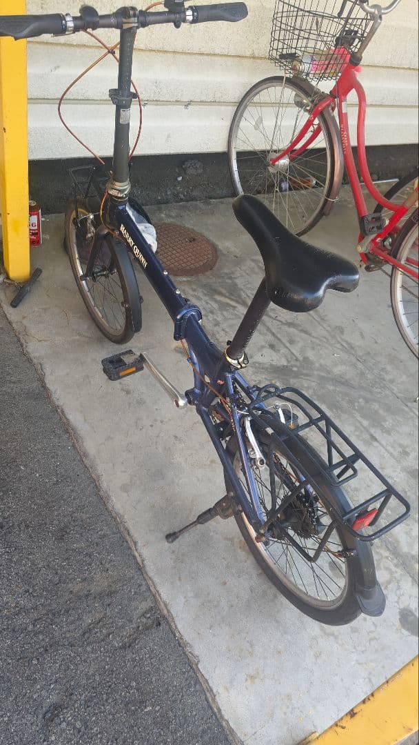 ハードクイーン 折りたたみ自転車 ネイビー