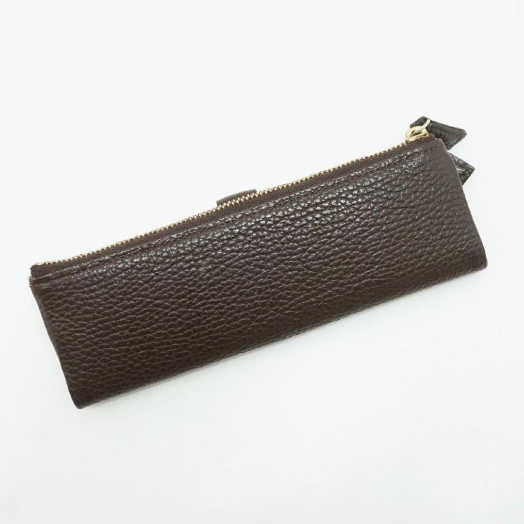 C COMPANY レザー ペンケース ダークブラウン