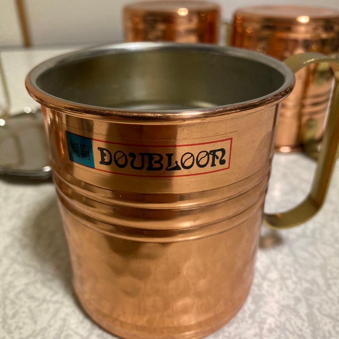 純銅コーヒーカップ＆ソーサーセット