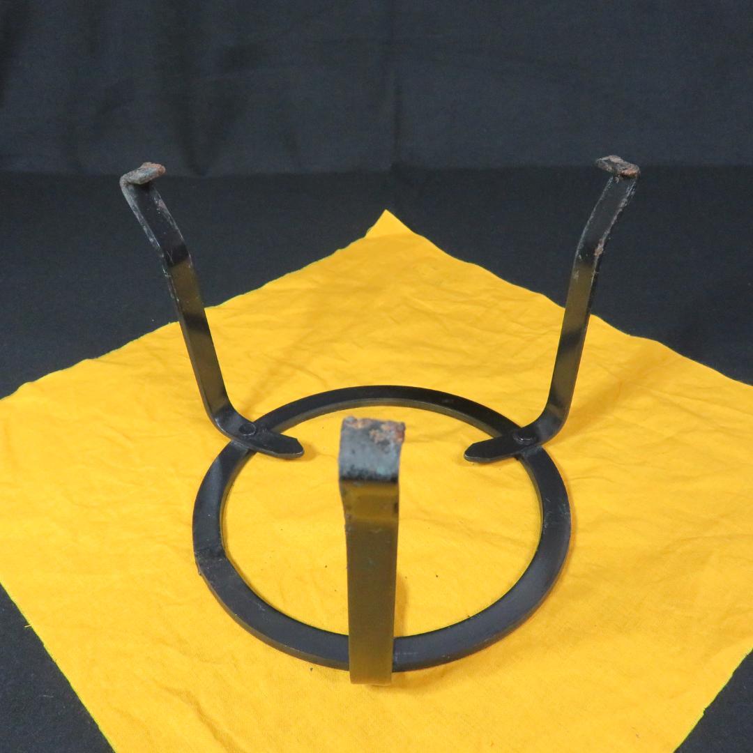 五徳 銅製 美品 茶道具 囲炉裏 炉端 風炉 手あぶり 火鉢 キャンプ