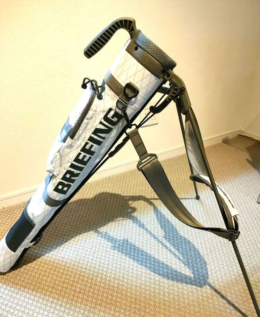 【美品】BRIEFING ブリーフィングセルフスタンドバッグ ホワイト