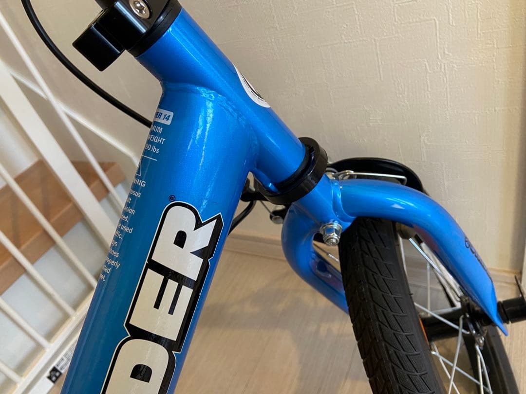 【超極美品】ストライダー14x ブルー　※使用回数2回　純正スタンド付き