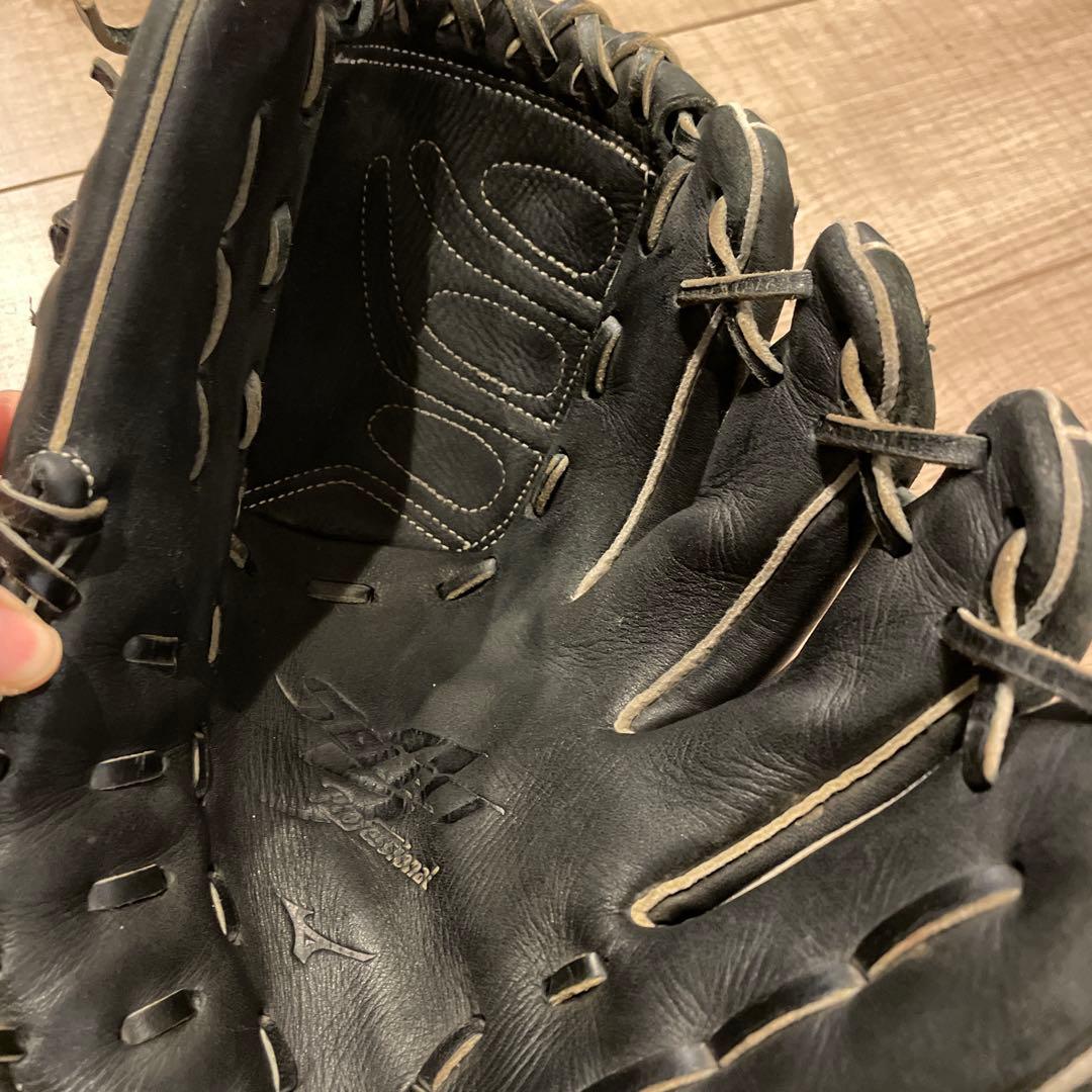 Mizuno プロフェッショナル ブラックグローブ 右投げ用 ピッチャーグローブ