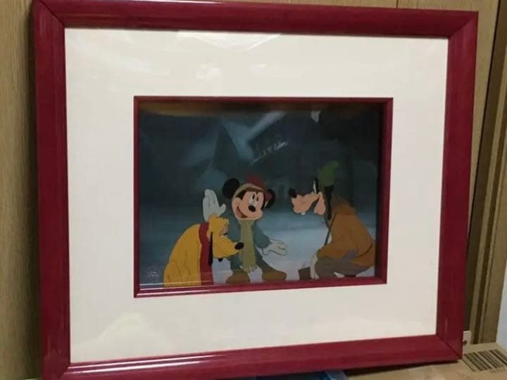 ディズニー【ミッキーの王子と少年】実際映画で使用された セル画　鑑定書付き
