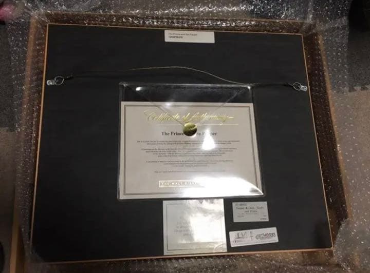 ディズニー【ミッキーの王子と少年】実際映画で使用された セル画　鑑定書付き