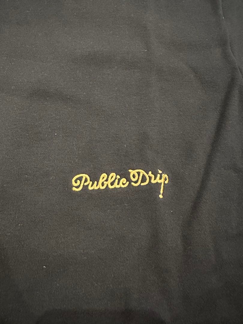 Public Drip パブリックドリップ モックネック ロンT 黒