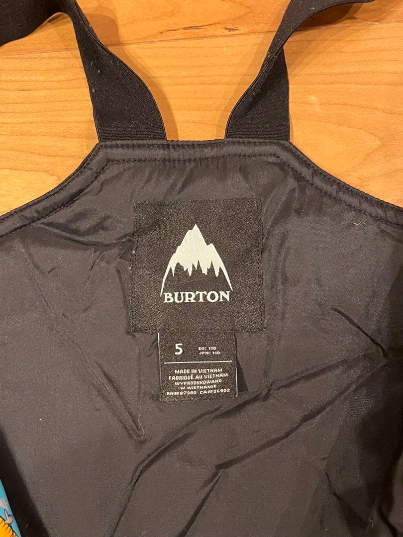 Burton キッズ　ビブパンツ　110cm 5T ブラック