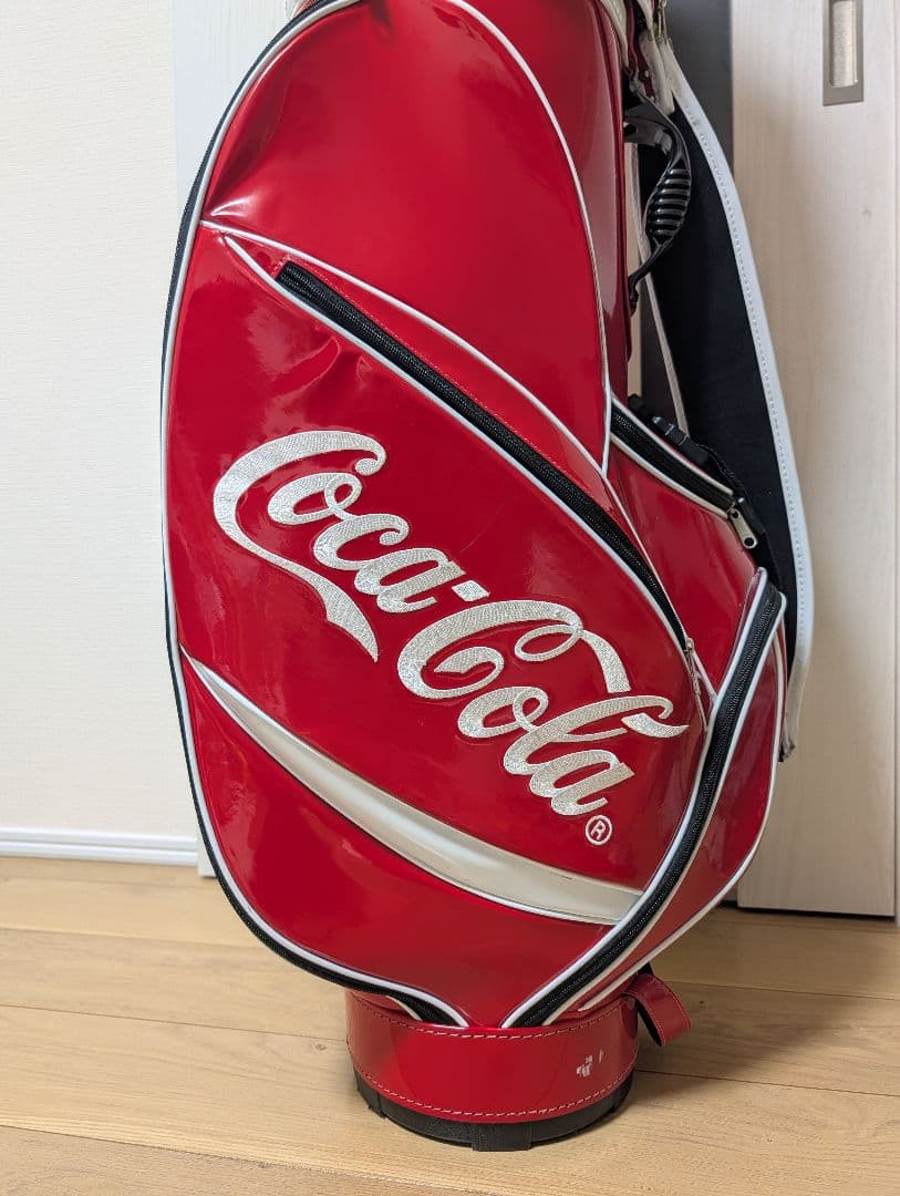コカコーラ　キャディバッグ　ゴルフバッグ　ヘッドカバー付き