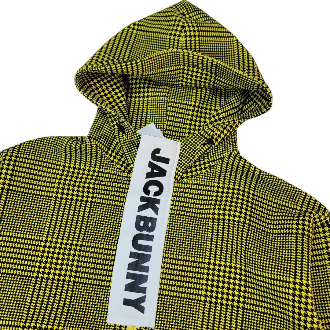 ほぼ未使用 ジャックバニー グレンチェック柄 ダンボールスウェットパーカー