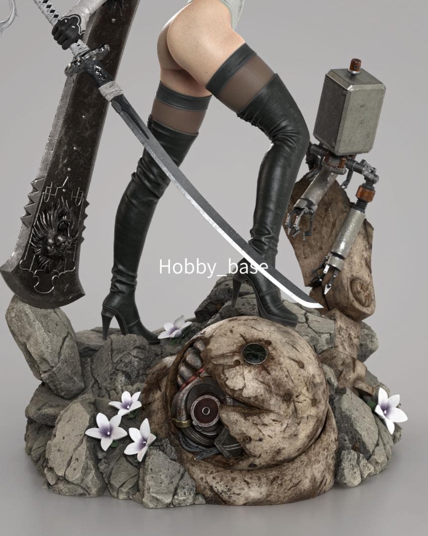 ニーア オートマタ 2B 1/6 フィギュア ガレージキット 未塗装未組立 2種