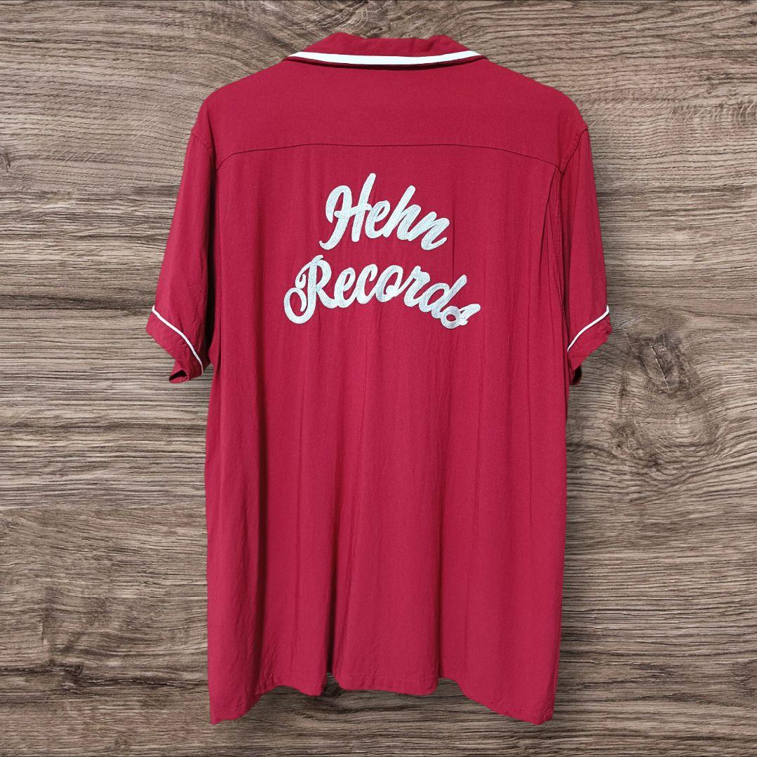 藤井風 ボウリングシャツ 半袖 ヘンレコ ユニフォーム 赤 L