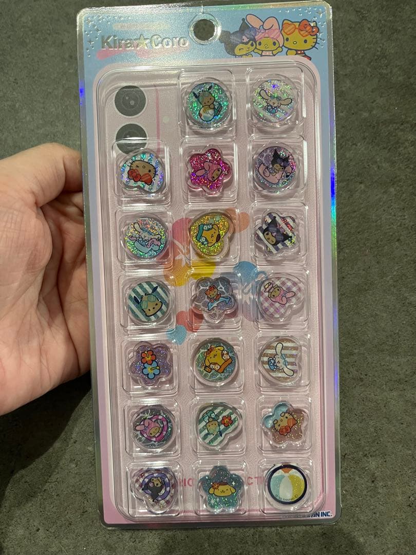 コットンパフィーシール サンリオ　スヌーピー　国内正規品　おはじき　9枚セット