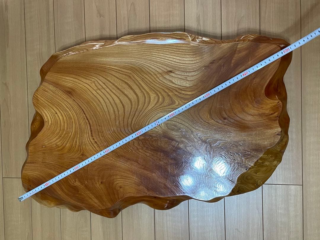 一枚板　特大73cm 板厚5cm 花台　飾り台　テーブル