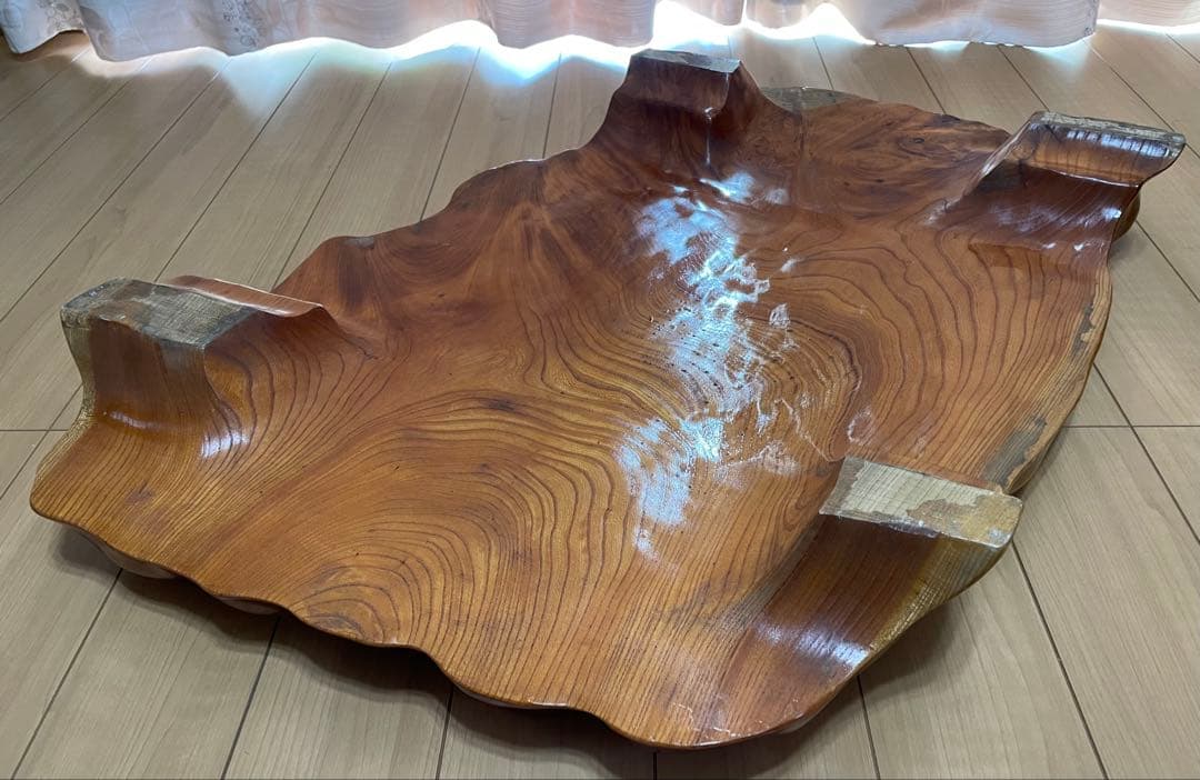 一枚板　特大73cm 板厚5cm 花台　飾り台　テーブル