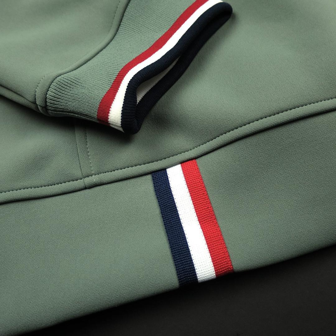 adabat 日本製 せとはるコラボ ハーフジッププルオーバー カーキ S