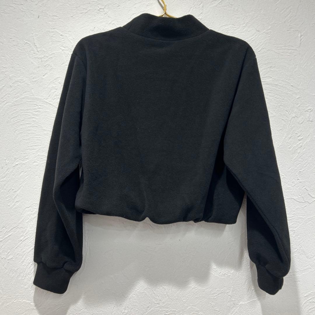 WAACゴルフブラック クロップドセーター