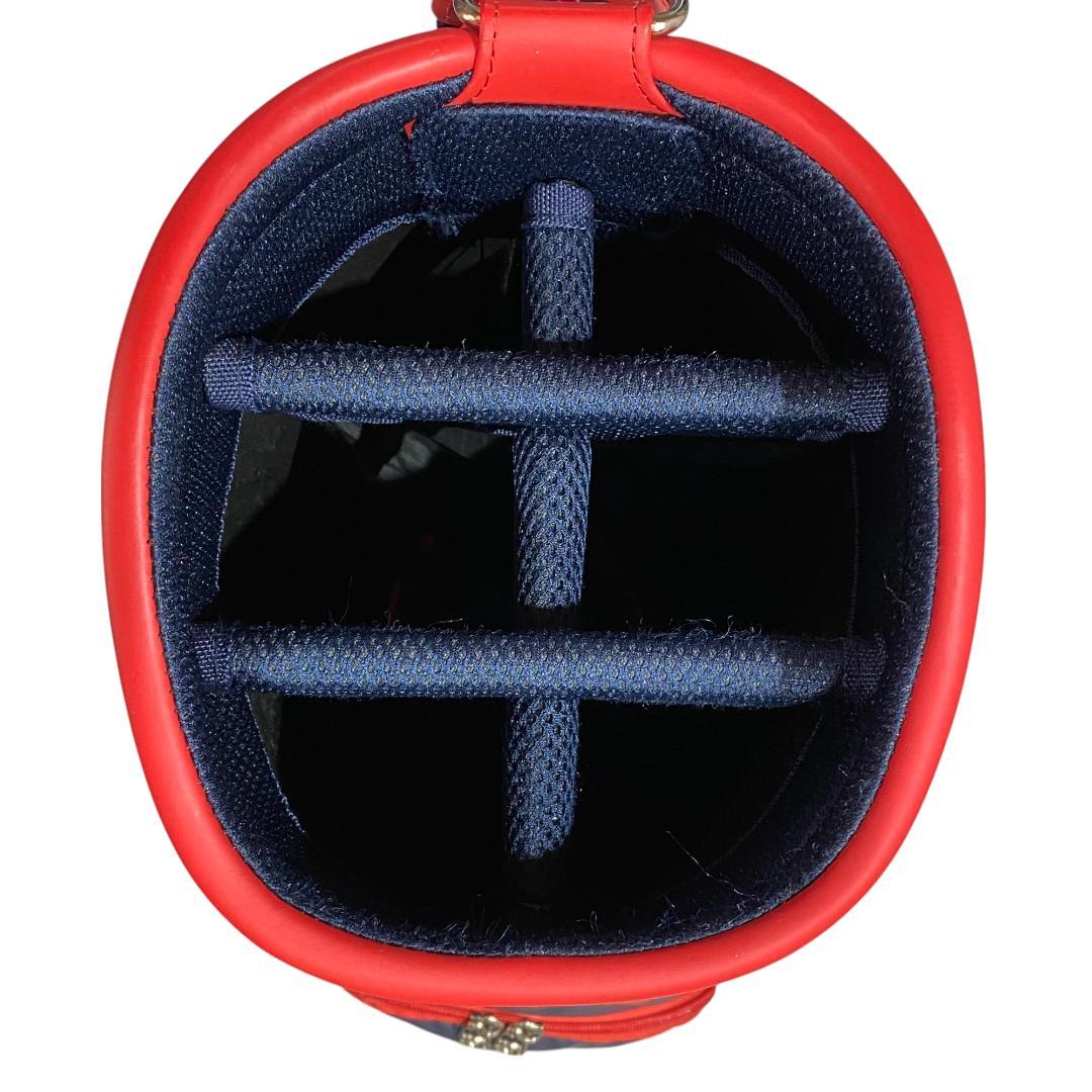 MUNSING WEAR マンシングウェア キャディバッグ レッド 紺 ゴルフ