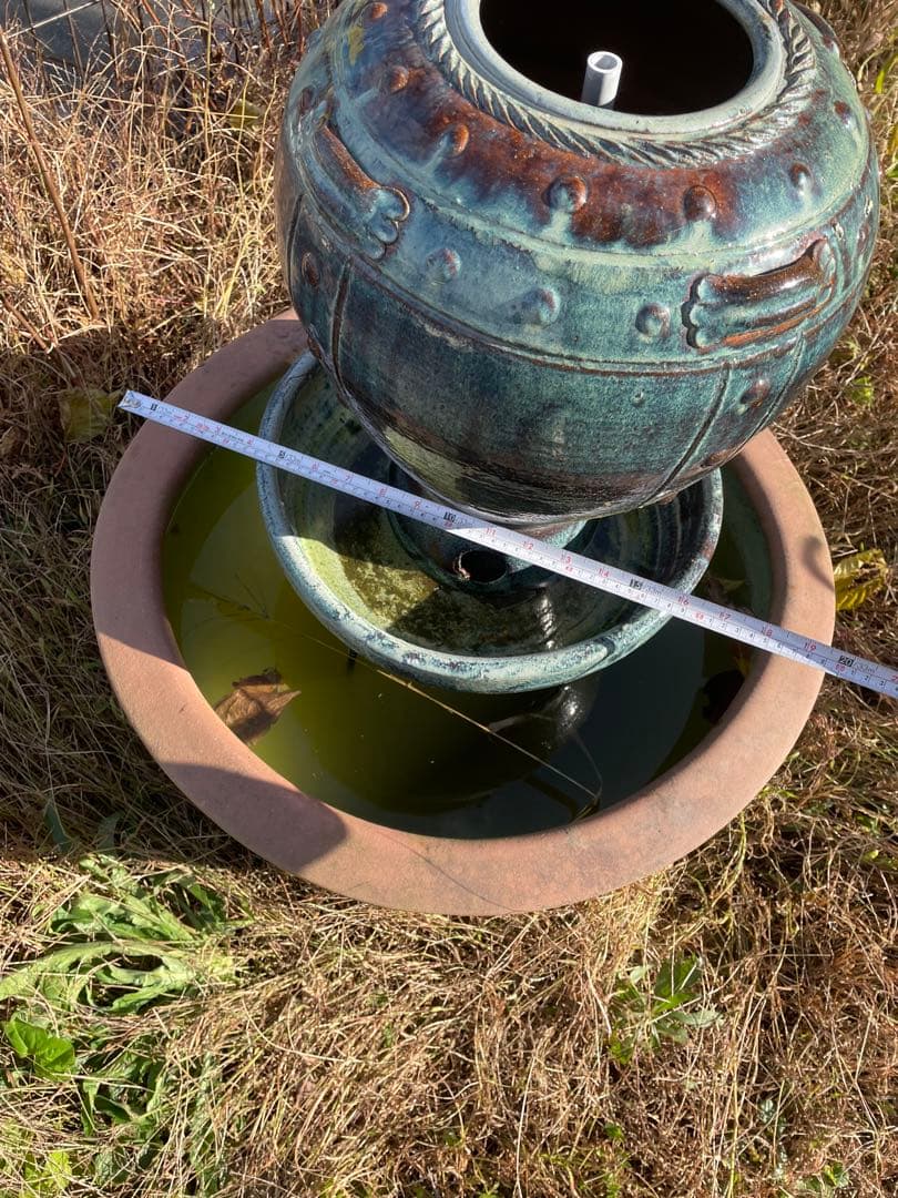 メダカ鉢　蓮子鉢　オブジェ　ガーデニング　大型　　引き取りor相談