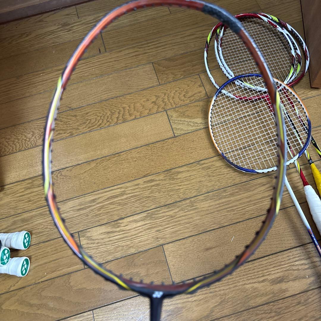 バドミントン ラケット 3点セット ※ジャンク品あり