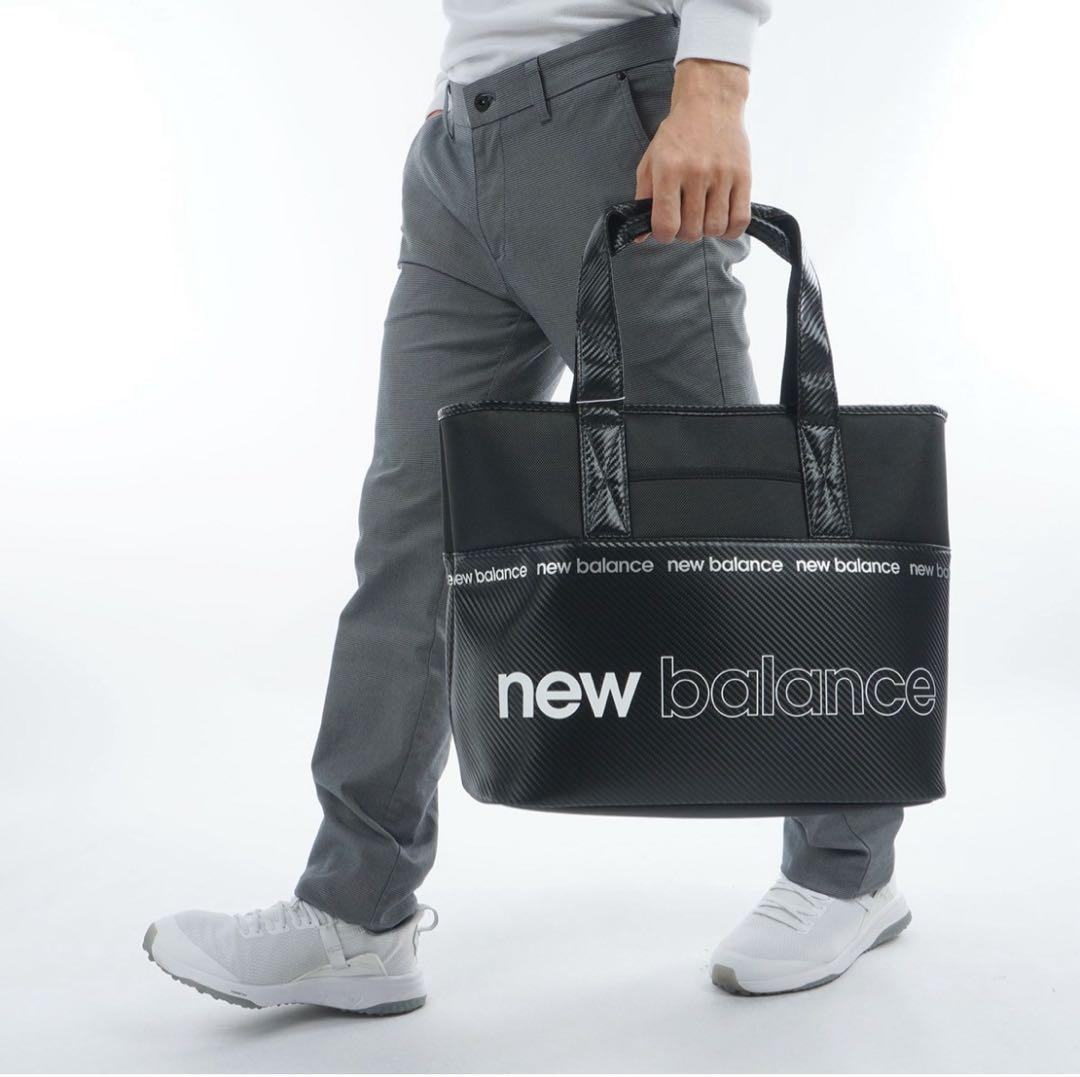 new balance カーボン調トートバッグ
