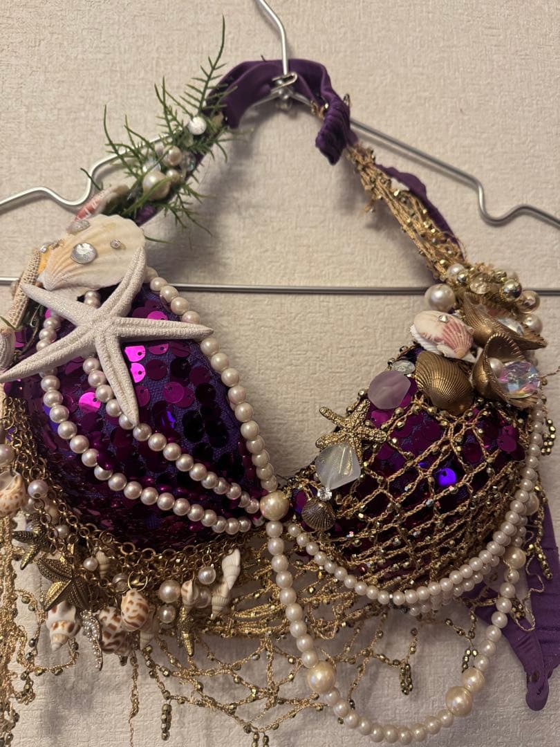 豪華5点 ベリーダンス衣装 マーメイド カスタム ヘッドドレス付 週末限定価格