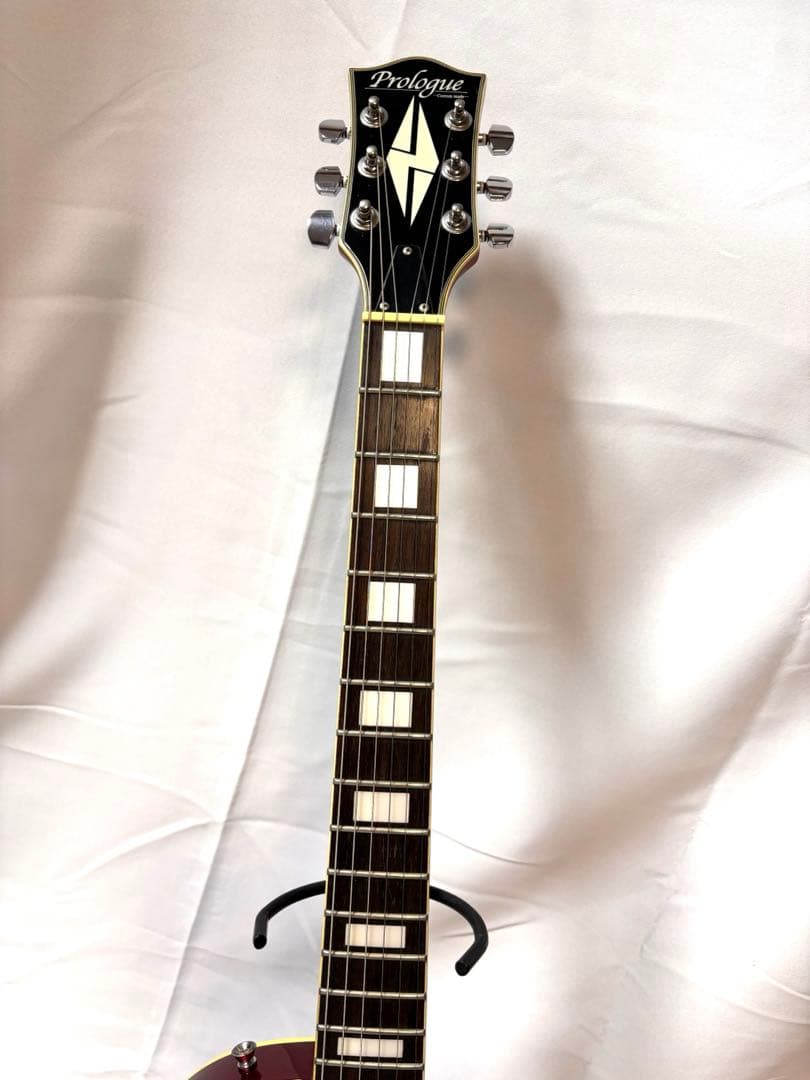 Prologue レスポールタイプ　エレキギター　レッド　ソフトケース付き