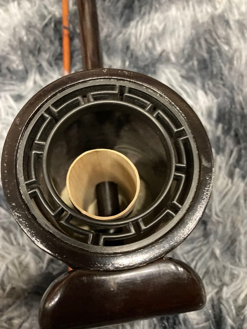 B0301)二胡★中古品・現状品、ヘビ皮　ケース付き